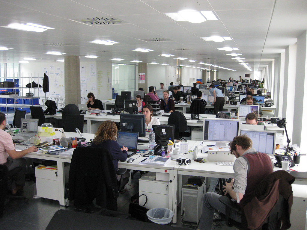 Modern office workspace